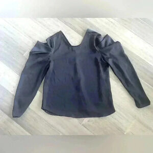 Ro&De women’s black long sleeve blouse